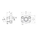 SAE Anschweißflansch, AFS-108 STRE 60,3 M, SAE 2 Zoll, 60,3 x 3,6 mm