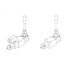 Handventil, DC3R3, CETOP3-NG6, 30 l/min, 4/2 Handhebelventil NG6 federzentriert