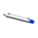 Hydraulikzylinder doppelwirkend, Scharniergelenk/GW, 40 mm / 22 mm / 200 mm