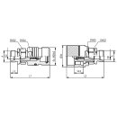 Schraub-Kupplungsstecker , Schneidringanschluss, BG 2, 08S, Serie HS