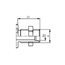 Schott-Steck-Kupplungsmuffe , Schneidringanschluss, BG 2, 08L, Serie HP