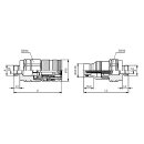 Schott-Steck-Kupplungsmuffe flachdichtend , Schneidringanschluss, BG 3, 15L,FH