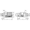 Steck-Kupplungsstecker flachdichtend mit IG DIN 3852, BG 4, 3/4 Zoll, FH