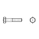 Sechskantschraube mit Schaft, DIN 931, M20 x 80 mm, Stahl...