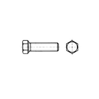 Sechskantschraube, Gewinde bis Kopf, DIN 933, M16 x 60 mm, Stahl blank